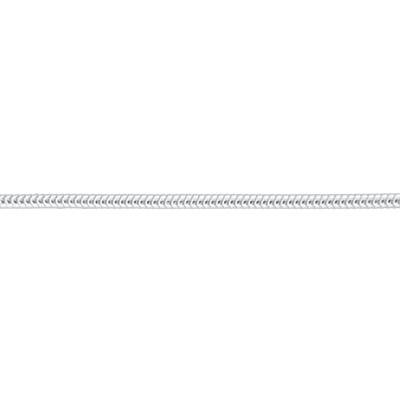 Chaîne Maille Serpentine en Argent 925, Longueur 45 cm à 60 cm - Manillon