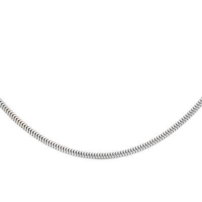 Chaîne Maille Serpentine en Argent 925, Longueur 45 cm à 60 cm - Manillon