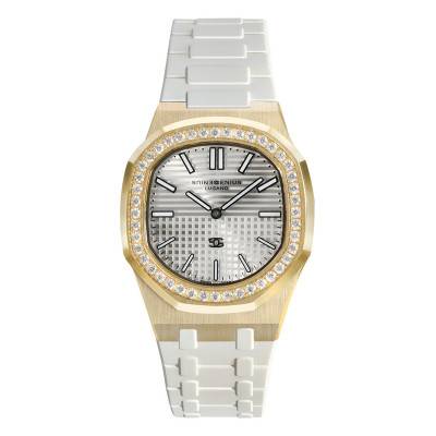 Montre Idiofyia 36 Qatar Lunette Diamants de Synthèse - Genius