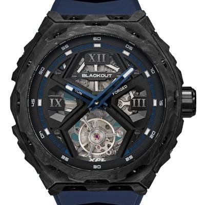 Montre XPE Tourbillon Blue - Blackout Watches