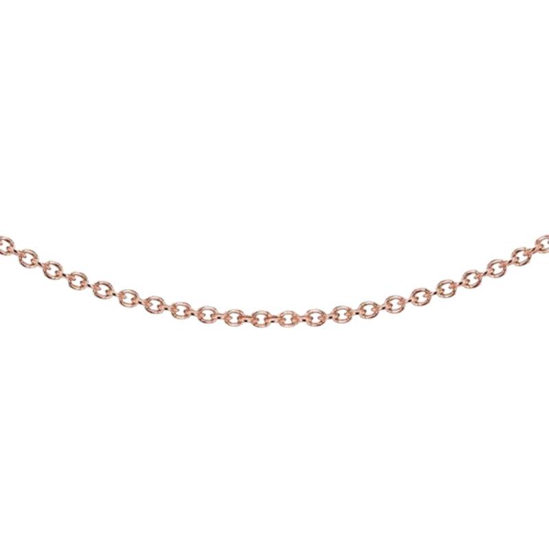 Rose Gold-Plated 925 Silver Cable Chain, Length 35 cm to 75 cm - Manillon