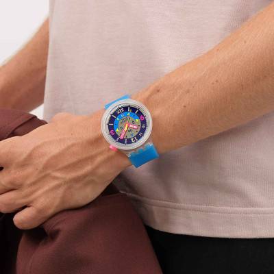 Neon Hielo Watch SB01K400 - Swatch