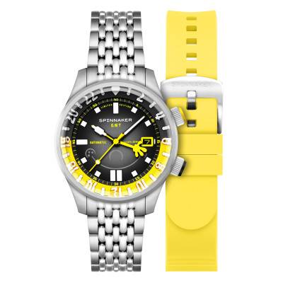 Montre Bradner Gmt Automatic Spongebob Squarepants Bubbly Grins Limited Edition - SP-5162-11 - Spongebob Yellow - Spinnaker