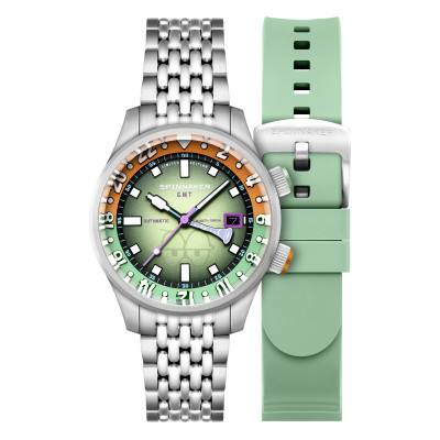 Montre Bradner Gmt Automatic Spongebob Squarepants Bubbly Grins Limited Edition - SP-5162-33 - Sqidward Green - Spinnaker