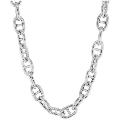 Chaîne Maille Marine en Argent 925, Longueur 44 cm - Manillon