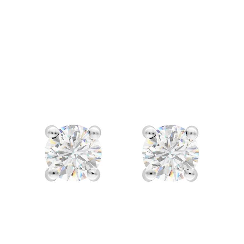 Platinum & Lab-Grown Diamond Stud Earrings 0.40 ct to 1 ct, 4 mm to 5 mm - Ocarat