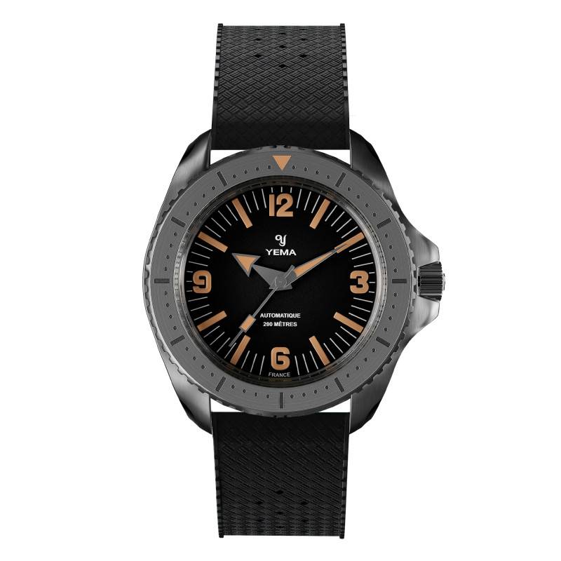 Black Diver Watch - Yema