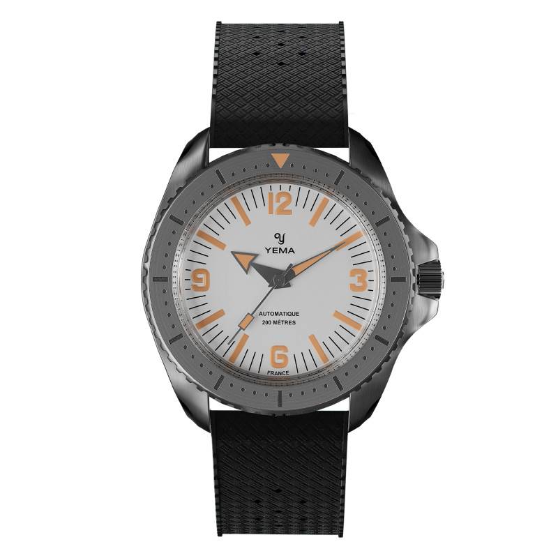 White Diver Watch - Yema
