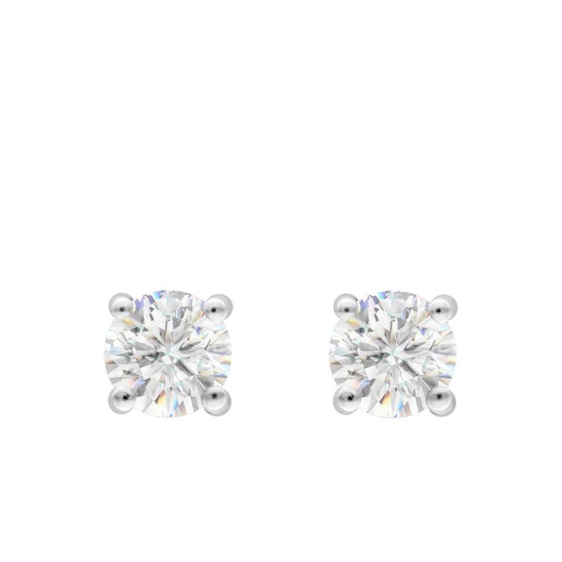 Platinum & Lab-Grown Diamond Stud Earrings 0.40 ct to 1 ct - Ocarat
