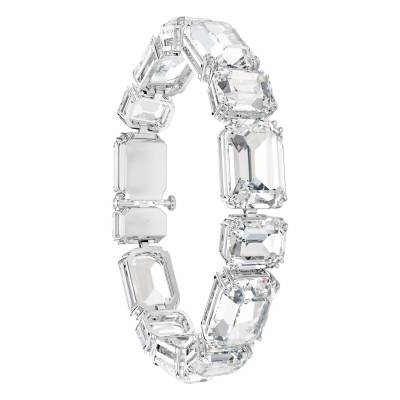 White Rhodium-Plated Metal Millenia Bracelet, 16 cm to 18 cm - 5705770 - Swarovski