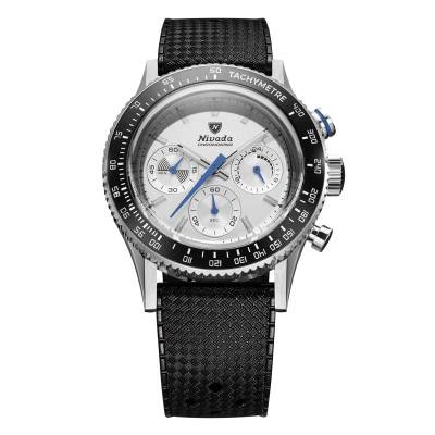 Chronoking Racing Grey Watch with Interchangeable Bezels - Nivada Grenchen