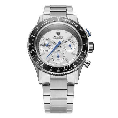 Chronoking Racing Grey Watch with Interchangeable Bezels - Nivada Grenchen
