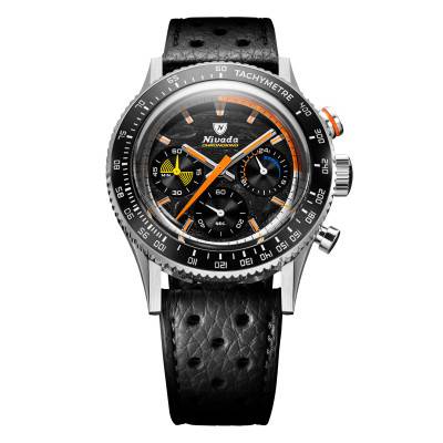 Nivada Grenchen Chronoking Mecaquartz Racing Carbon Watch - Nivada Grenchen