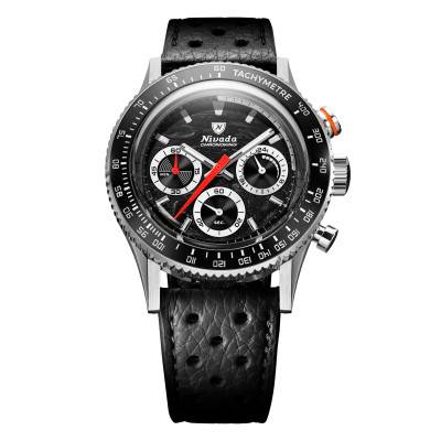 Chronoking Racing Black Watch with Interchangeable Bezels - Nivada Grenchen