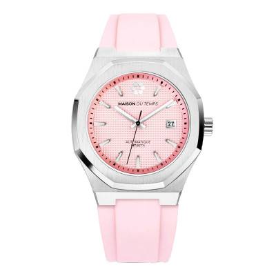 Montre MTBeta Rose Silicone Rose - Maison du Temps