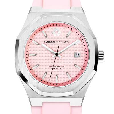 Montre MTBeta Rose Silicone Rose - Maison du Temps