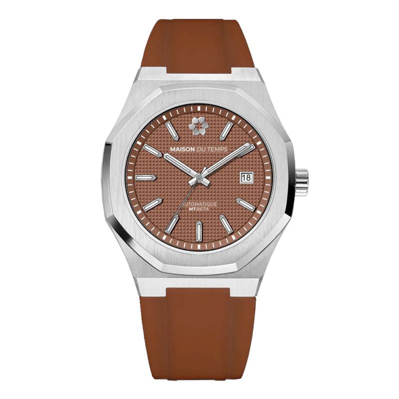 MTBeta Mocha Silicone Mocha Watch - Maison du Temps