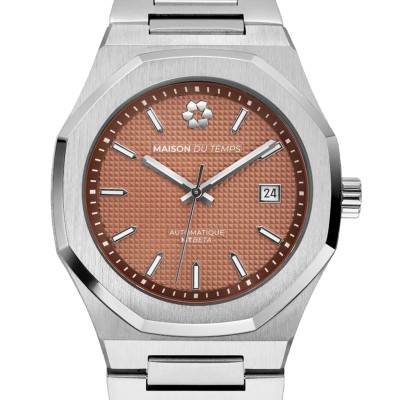 Steel MTBeta Mocha Watch - Maison du Temps