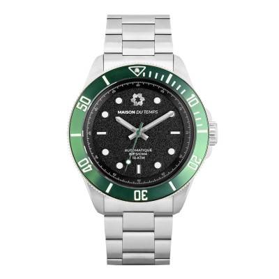 Montre MTSigma Lunette Verte Acier - Maison du Temps