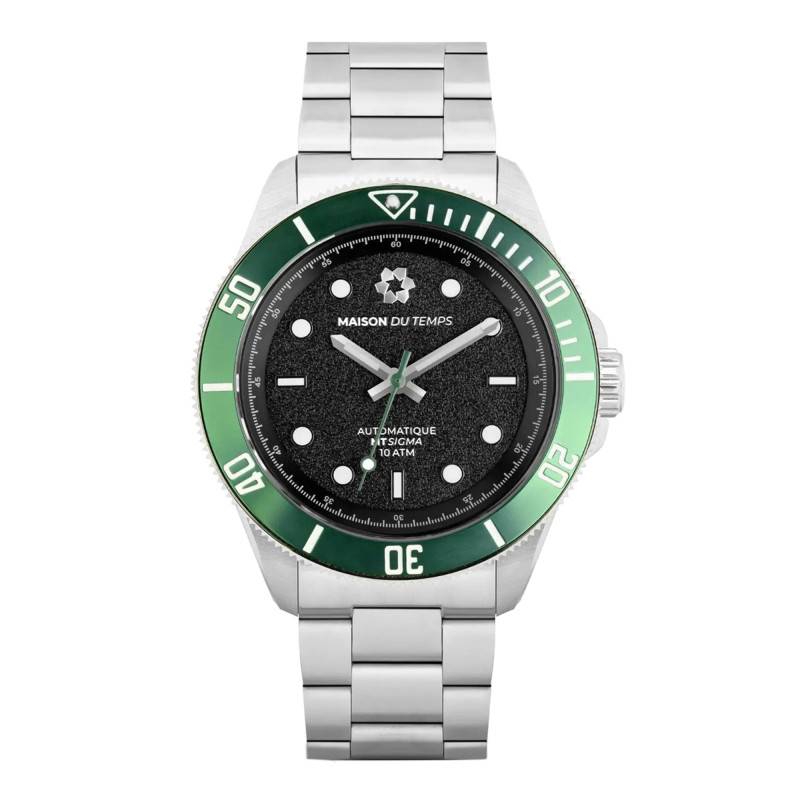 Steel Green Bezel MTSigma Watch - Maison du Temps