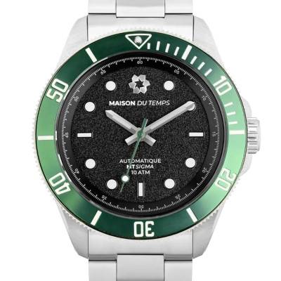 Steel Green Bezel MTSigma Watch - Maison du Temps