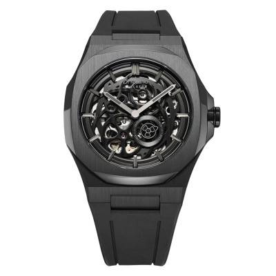 Skeleton Jet Black Watch SKRJ17 - D1 Milano