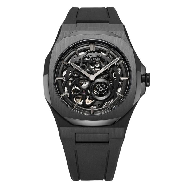 Skeleton Jet Black Watch SKRJ17 - D1 Milano