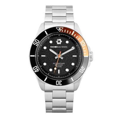 Montre MTSigma Lunette Noire/Orange Acier - Maison du Temps