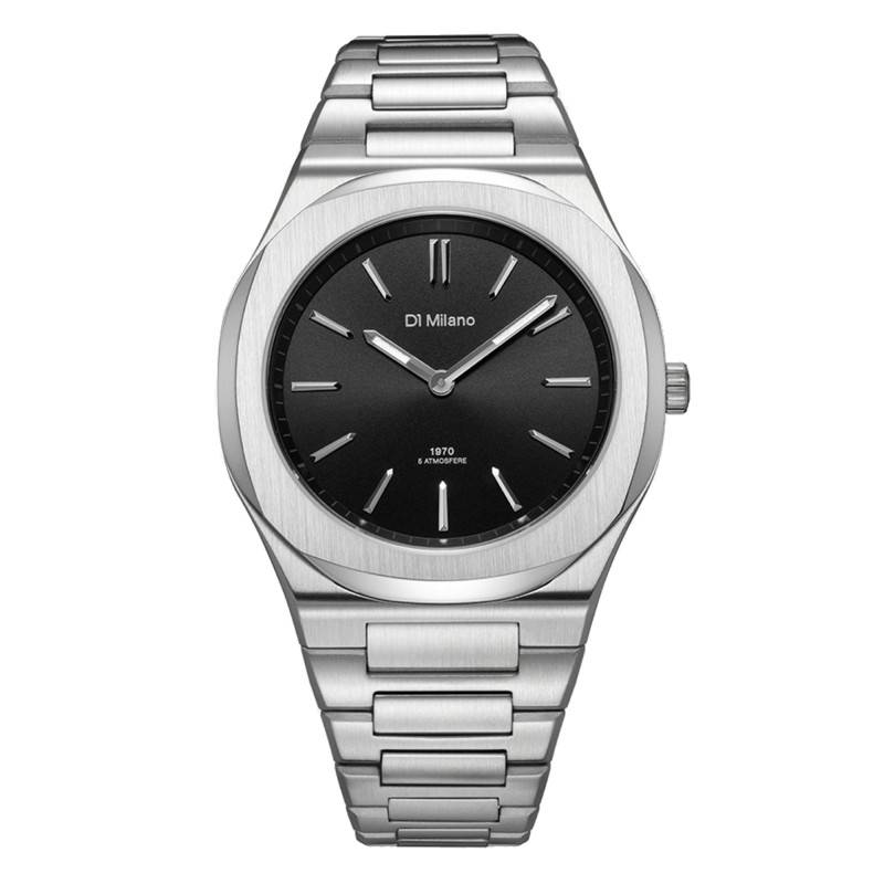 D1 Milano Ultra Thin Groovy Black 39 mm Watch UHBJ01 - D1 Milano
