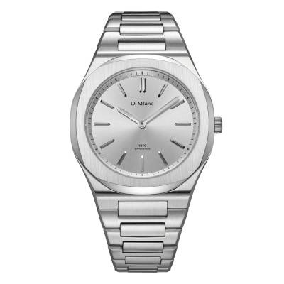 D1 Milano Ultra Thin Groovy Silver 39 mm Watch UHBJ02 - D1 Milano