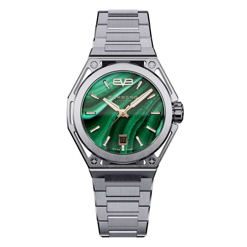 Malachite Gold Edge Watch B7742ASS.07-10.12 - BOMBERG