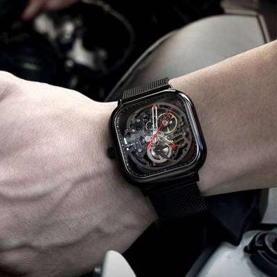 Montre Série C - Full Hollow Steel Black Z011-BLBL-W13 - Ciga Design