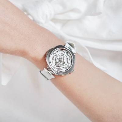 Montre Série R - Danish Rose - Silver + White R012-SISI-W1 - Ciga Design