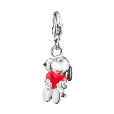Pendentif Charm Snoopy des Peanuts avec Cœur en Argent 925 - 2226-664-10 - Thomas Sabo