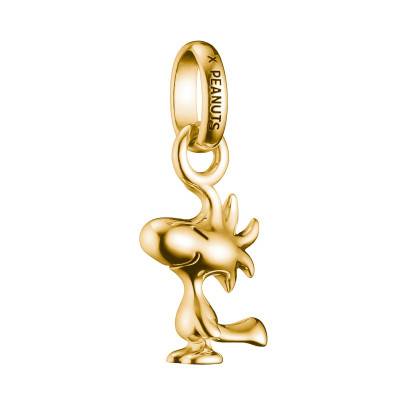 925 Silver 750/1000 Gold-Plated Peanuts Connect Woodstock Charm Pendant - CC1303-413-39 - Thomas Sabo