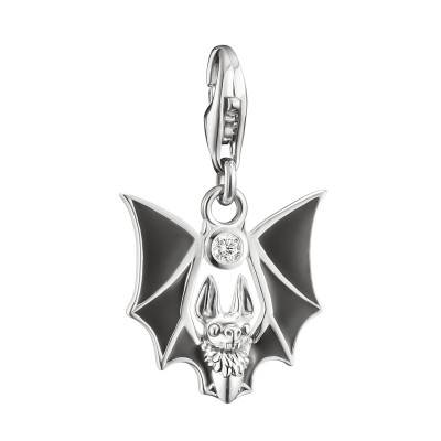 925 Silver & Cubic Zirconia True Romance Bat Charm Pendant - 2229-691-11 - Thomas Sabo