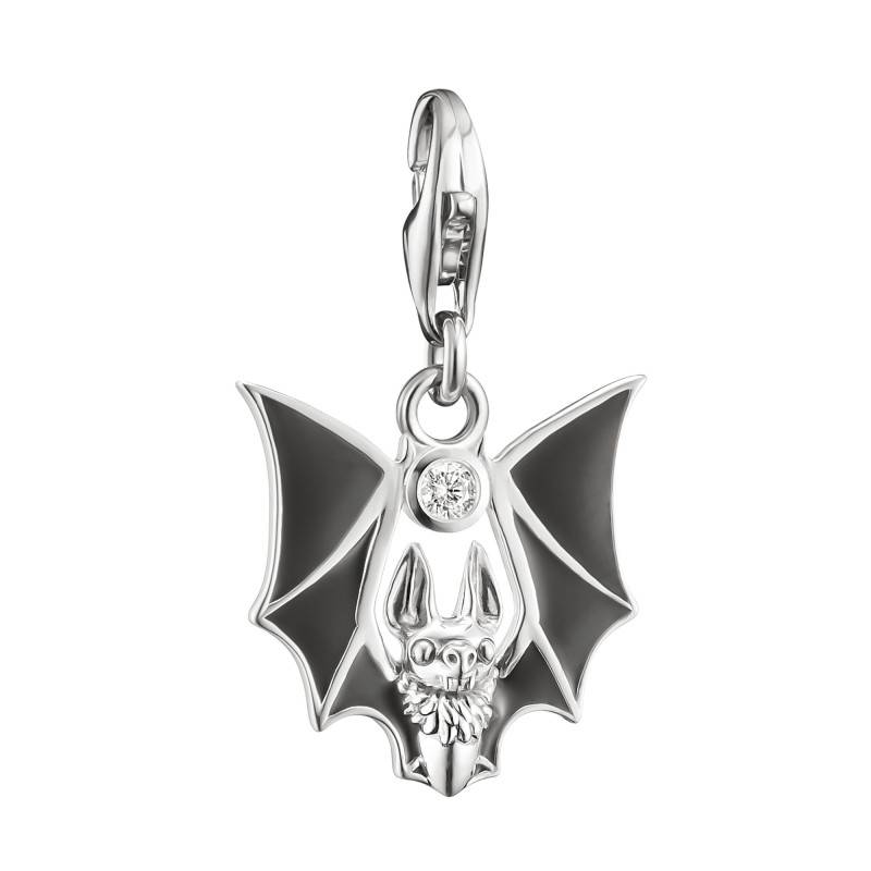 925 Silver & Cubic Zirconia True Romance Bat Charm Pendant - 2229-691-11 - Thomas Sabo