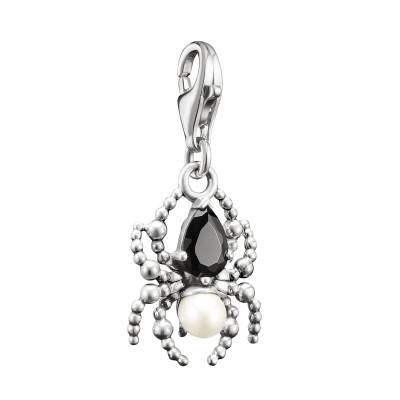925 Silver True Romance Original Spider with Pearl Charm Pendant - 2230-167-7 - Thomas Sabo