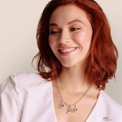 925 Silver 750 Gold-Plated Snoopy & Woodstock Friends Peanuts Charm Pendant - 2228-427-7 - Thomas Sabo