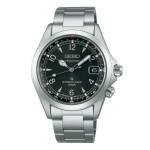 Cadran noir & bracelet acier gris