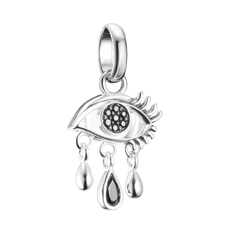 925 Silver & Cubic Zirconia Black Tears Charm Connect Pendant - CC1319-643-11 - Thomas Sabo