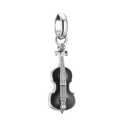 Pendentif Charm Connect Violoncelle Noire en Argent 925 & Zirconia - CC1312-691-11 - Thomas Sabo