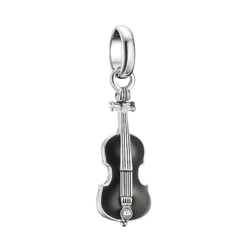 925 Silver & Zirconia Black Cello Connect Charm Pendant - CC1312-691-11 - Thomas Sabo