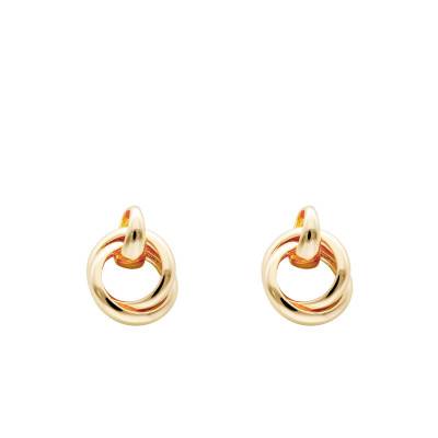 Sully Yellow Gold-Plated Stud Earrings - Emanessence