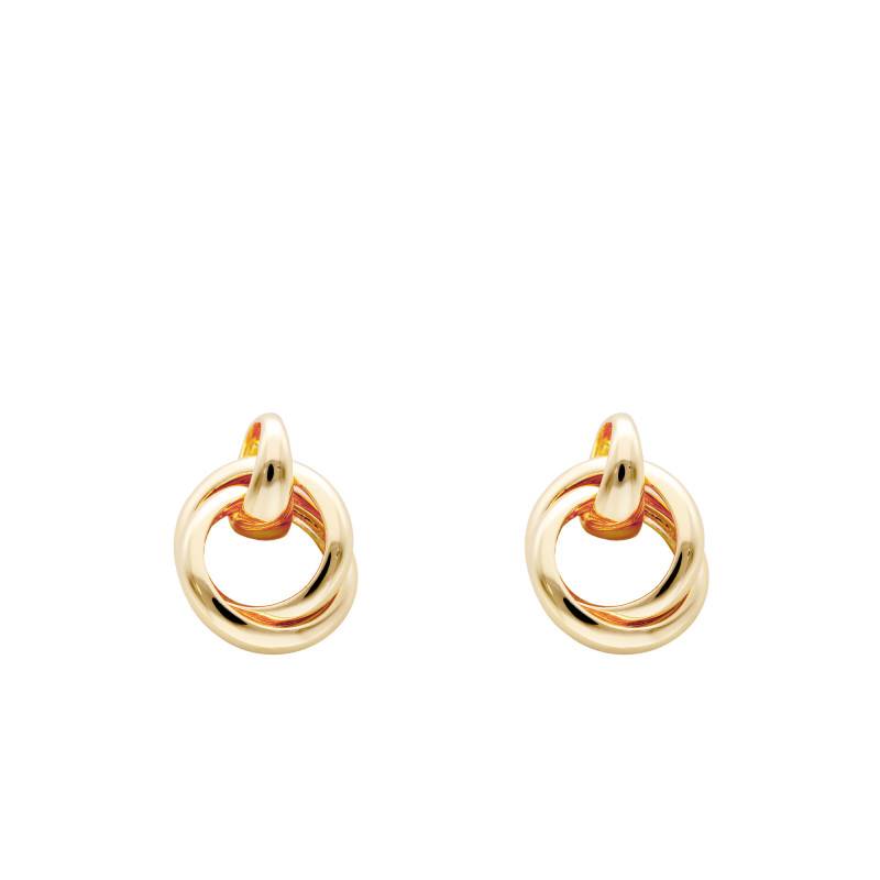Sully Yellow Gold-Plated Stud Earrings - Emanessence