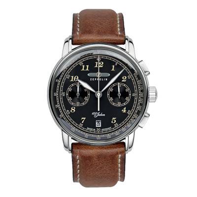 Montre 100 Jahre Zeppelin Chrono cadran noir 7674-3 - Zeppelin