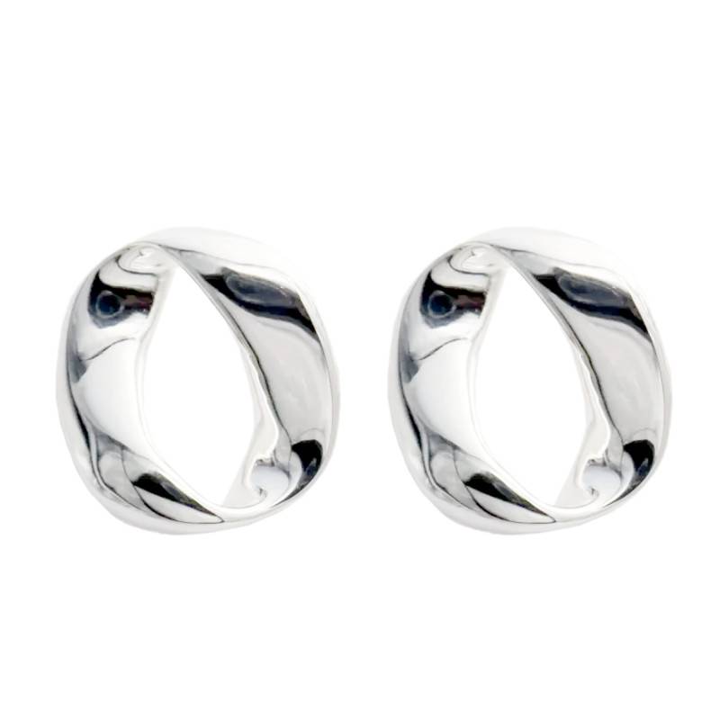 925 Silver Curb Chain Earrings - Artemis