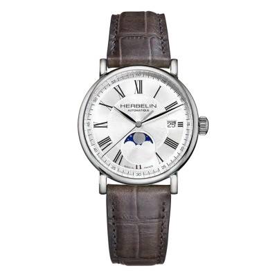 Herbelin Inspiration Automatic 38mm Moon Phase Watch 2847AP08GR - Herbelin