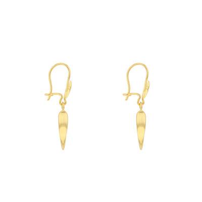 Boucles d'Oreilles Corne Italienne en Or Jaune 375 - Emanessence