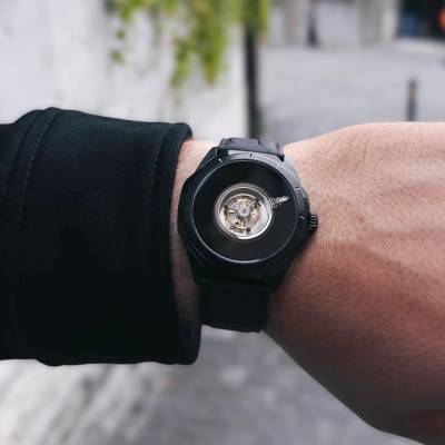 Montre The Wormhole Black Corner x Blackout Watches - Black Corner